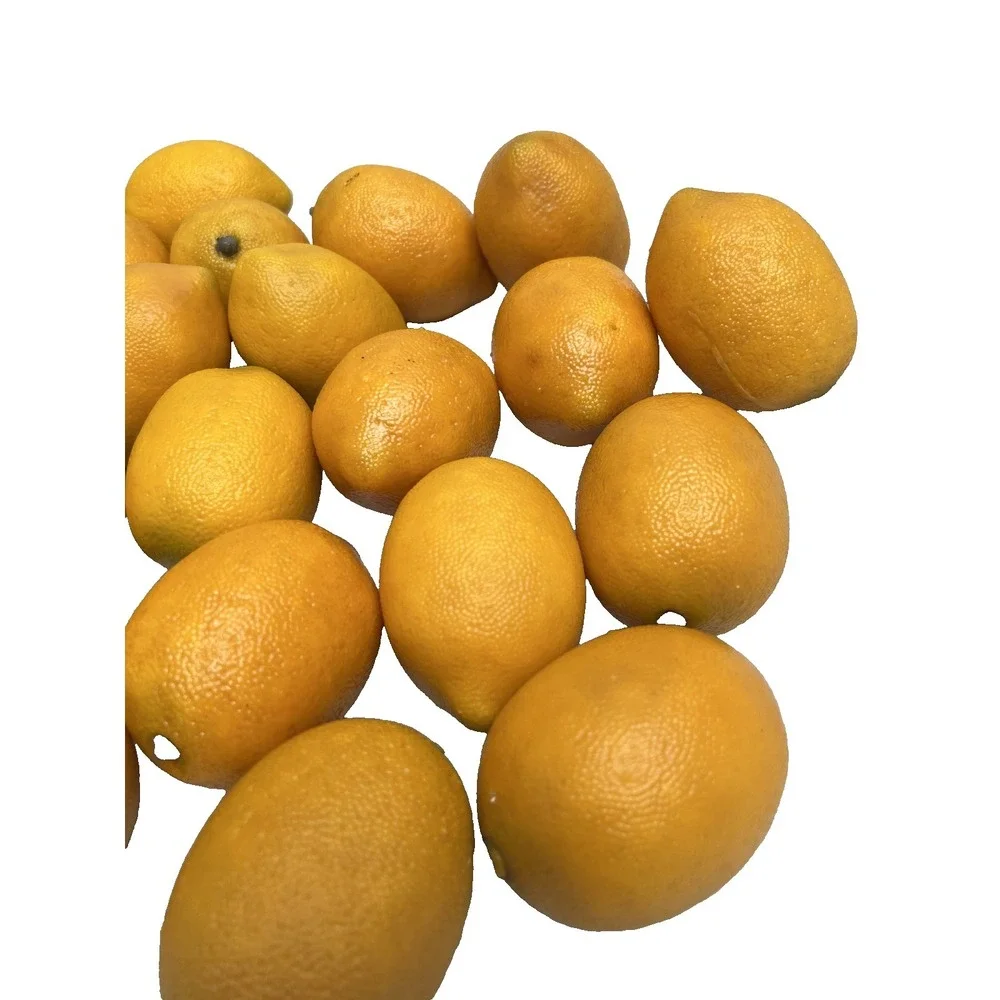 20 Heavy Quality Realistic Artificial Faux Fake Lemon Fruit Decor Photo Prop